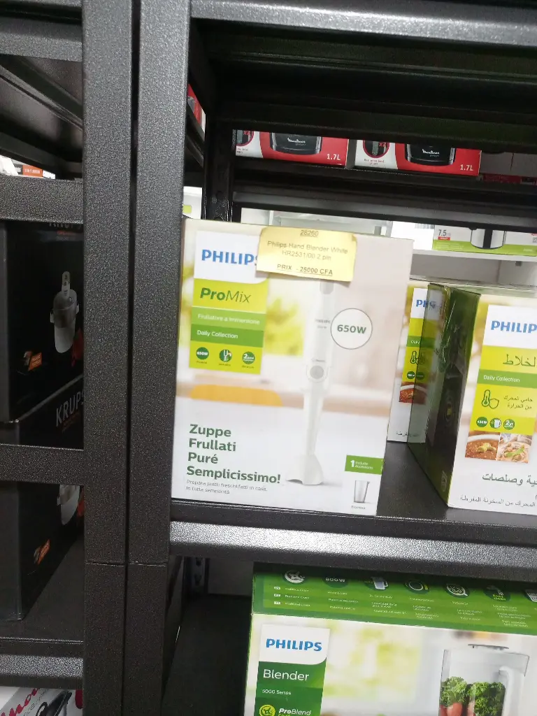 Philips Mixeur plongeant blanc HR2531/00 2 broches