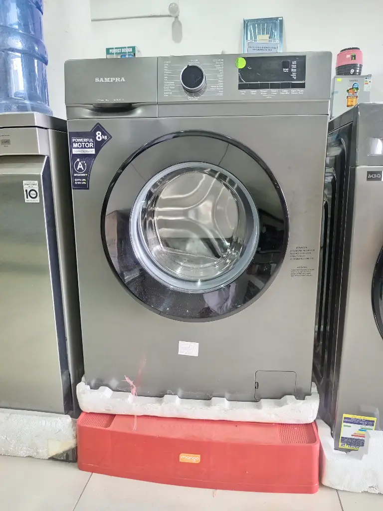 Lave-linge SAMPRA automatique hublot 8KG argent SG70-12L21