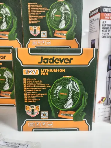 Jadever Ventilateur lithium-ion 12V