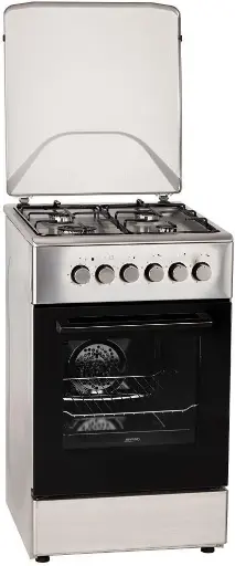 Cuisinière à gaz SAMPRA 50x50 4 feux + four avec grill et lampe intégrée
