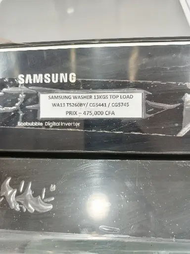 Lave-linge Samsung top load 13KG